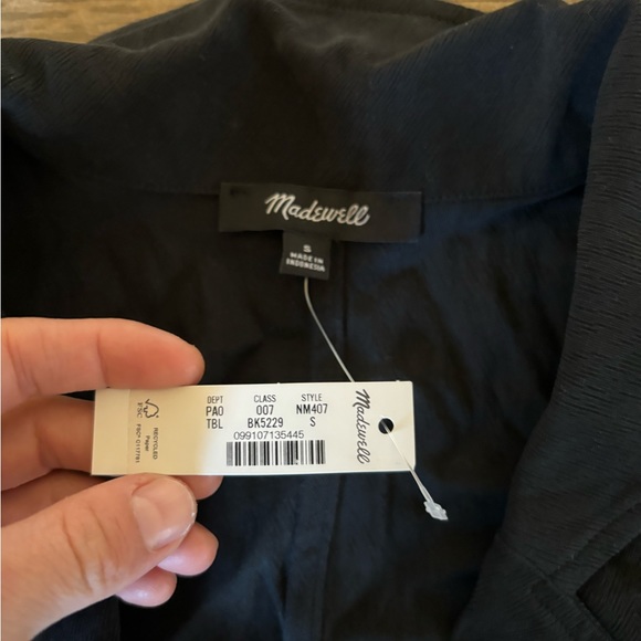 Madewell Button-Front Resort Shirt in Lusterweave sz S NM407 - Picture 7 of 8